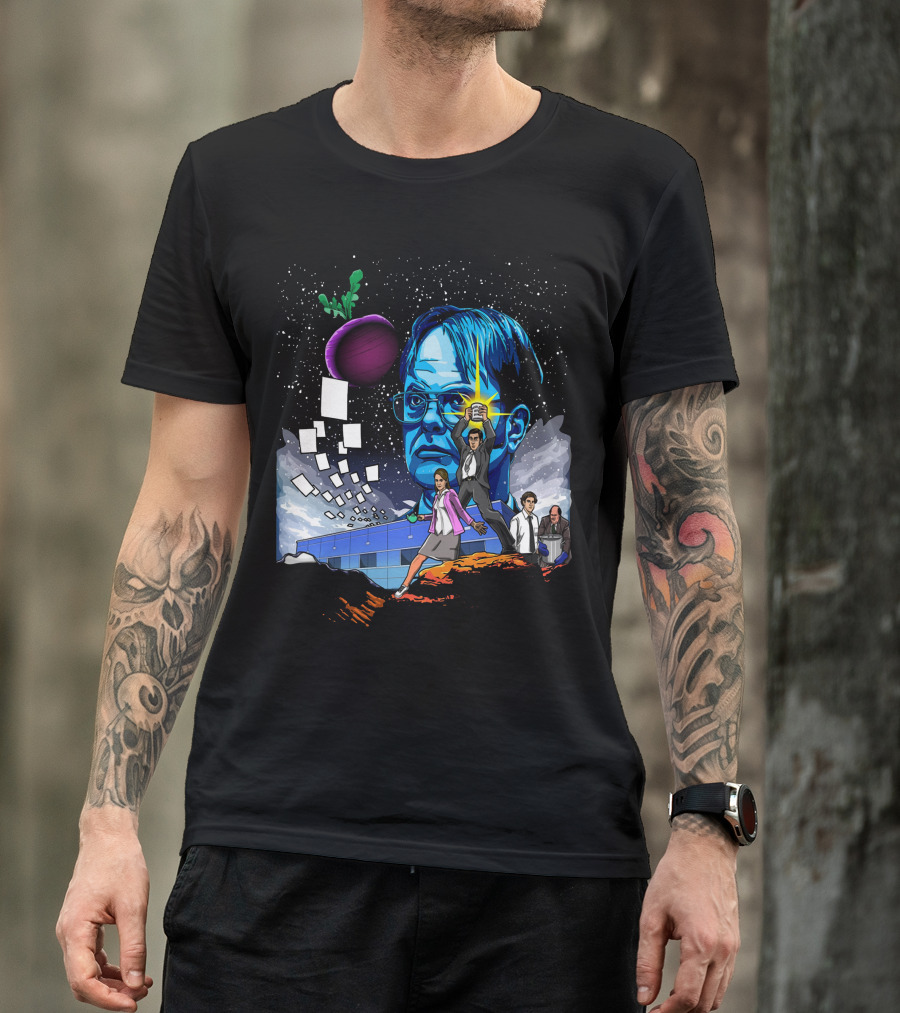 Star Wars Office Dwight Force Battle Galaxy Adventure T-Shirt
