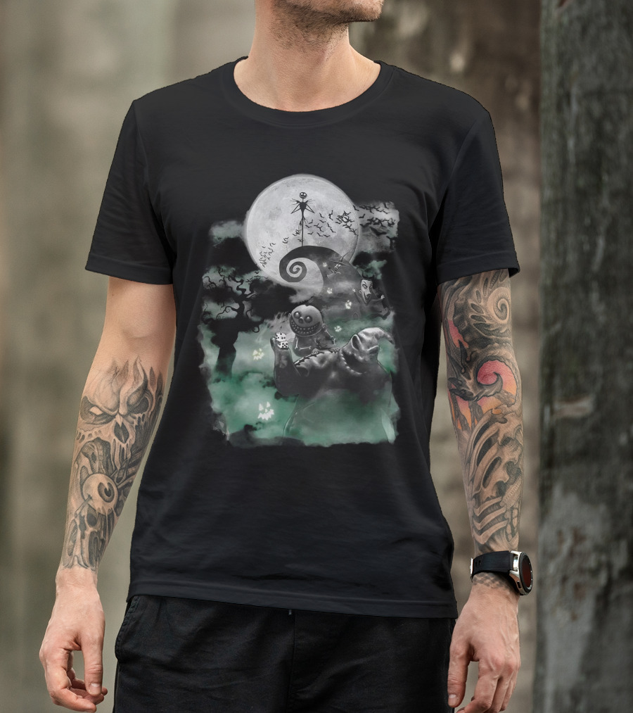 Halloween Full Moon Night Jack Skellington Pumpkin King T-Shirt