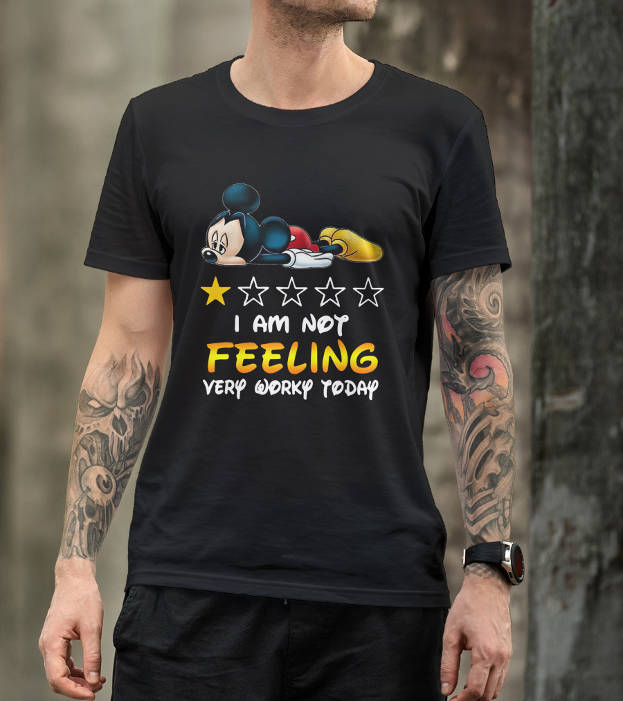 Mickey Mouse One Star Feeling Very Worky Today T-Shirt