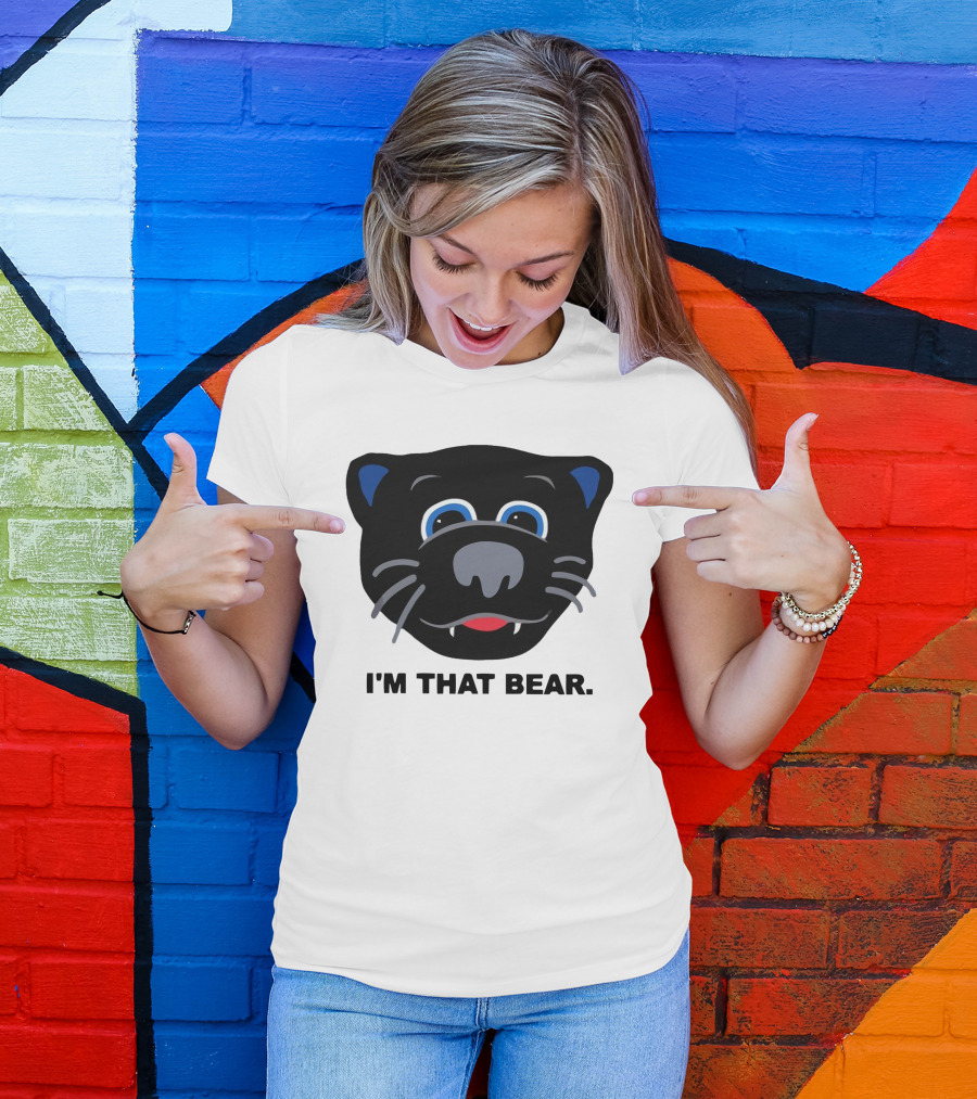 Carolina Panthers I'm That Bear Face T-Shirt