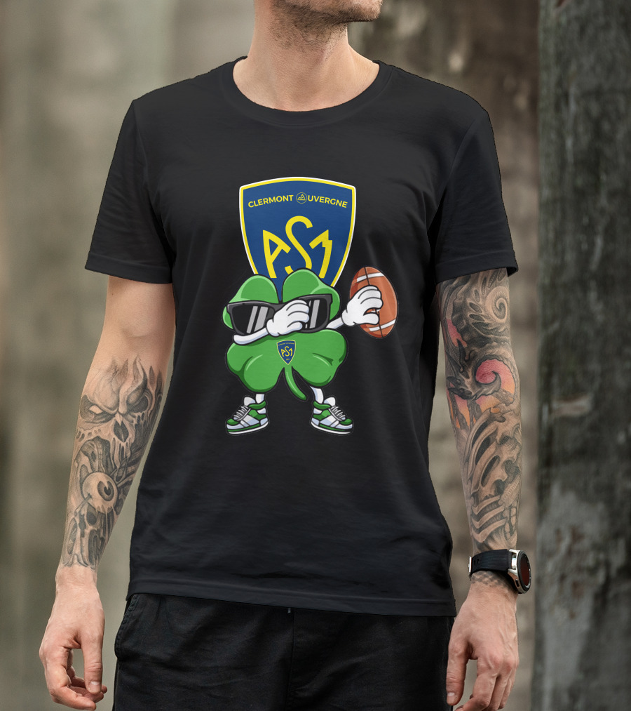 ASM Clermont Auvergne Clover Football T-Shirt
