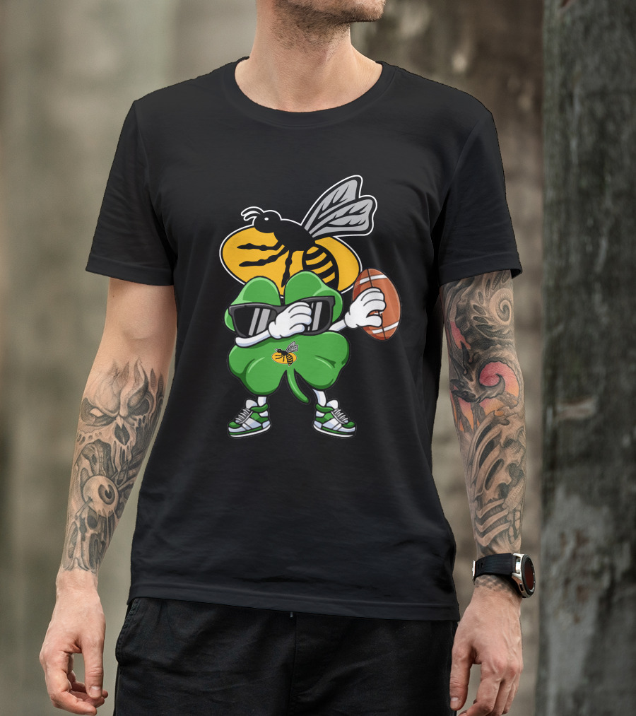 Wasps RFC Shamrock With Sunglasses And Football T-Shirt