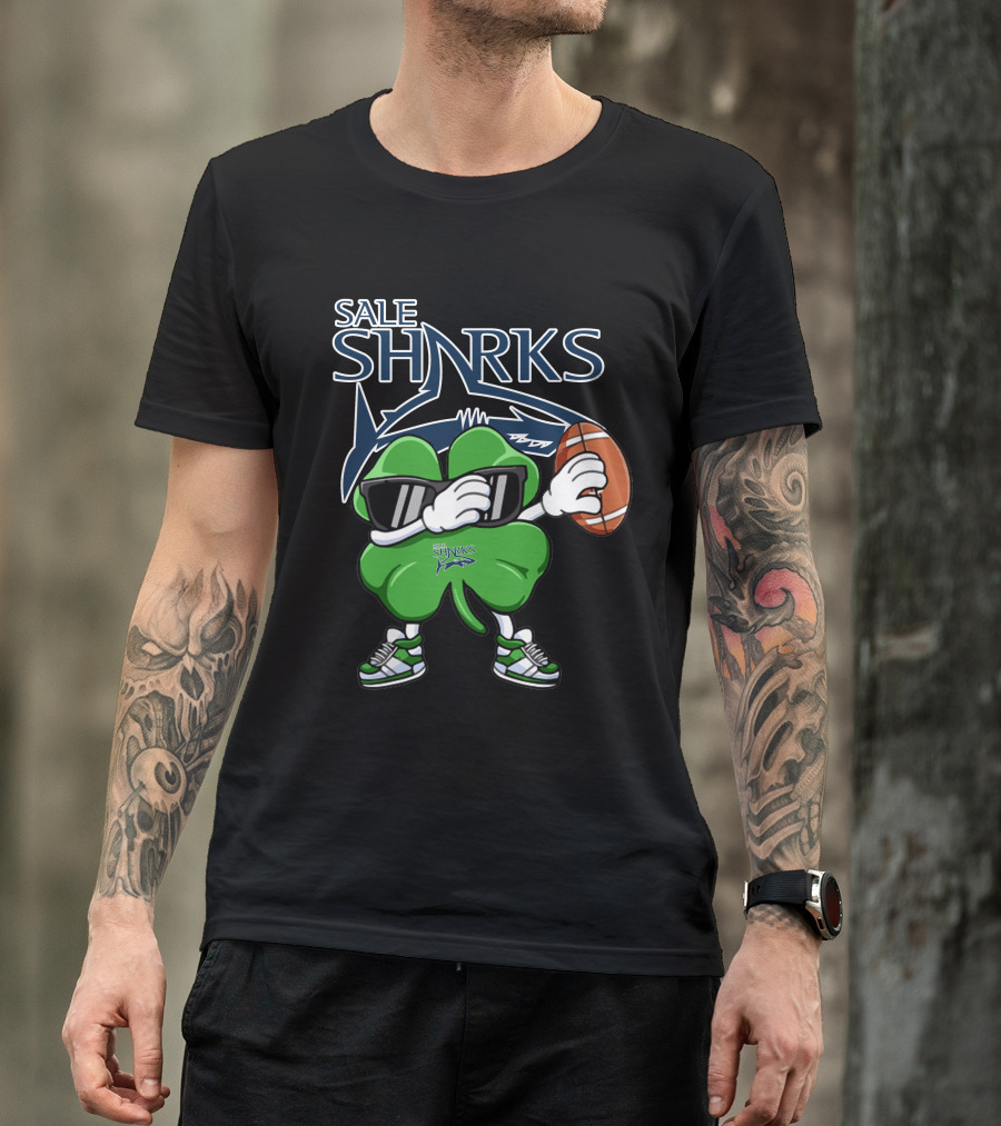 Sale Sharks Shamrock Football T-Shirt