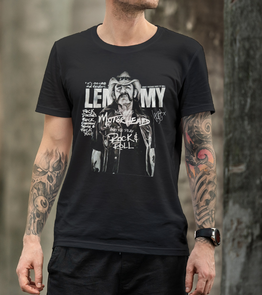 Lemmy Motorhead High Voltage Rock N Roll We Are Motörhead And We Play Rock And Roll T-Shirt