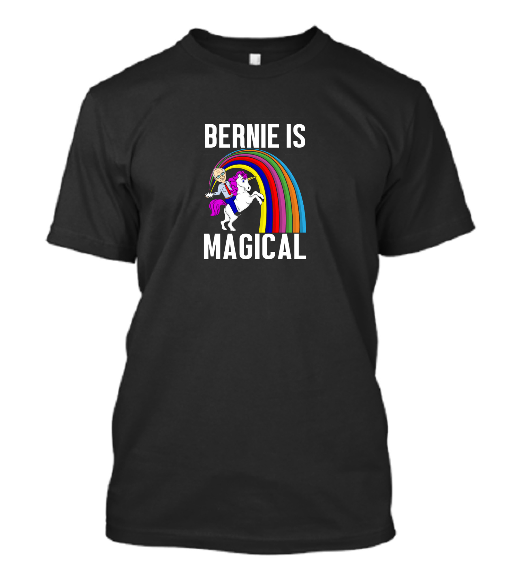 BERNIE IS MAGICAL Rainbow Unicorn T-Shirt