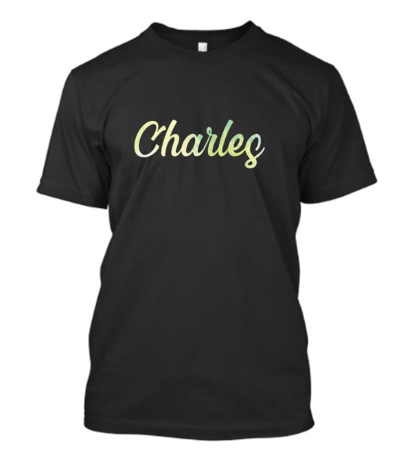 Charlie's Name Text T-Shirt