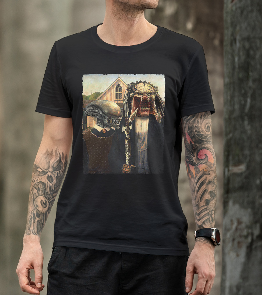 Aliens Predator Gothic T-Shirt