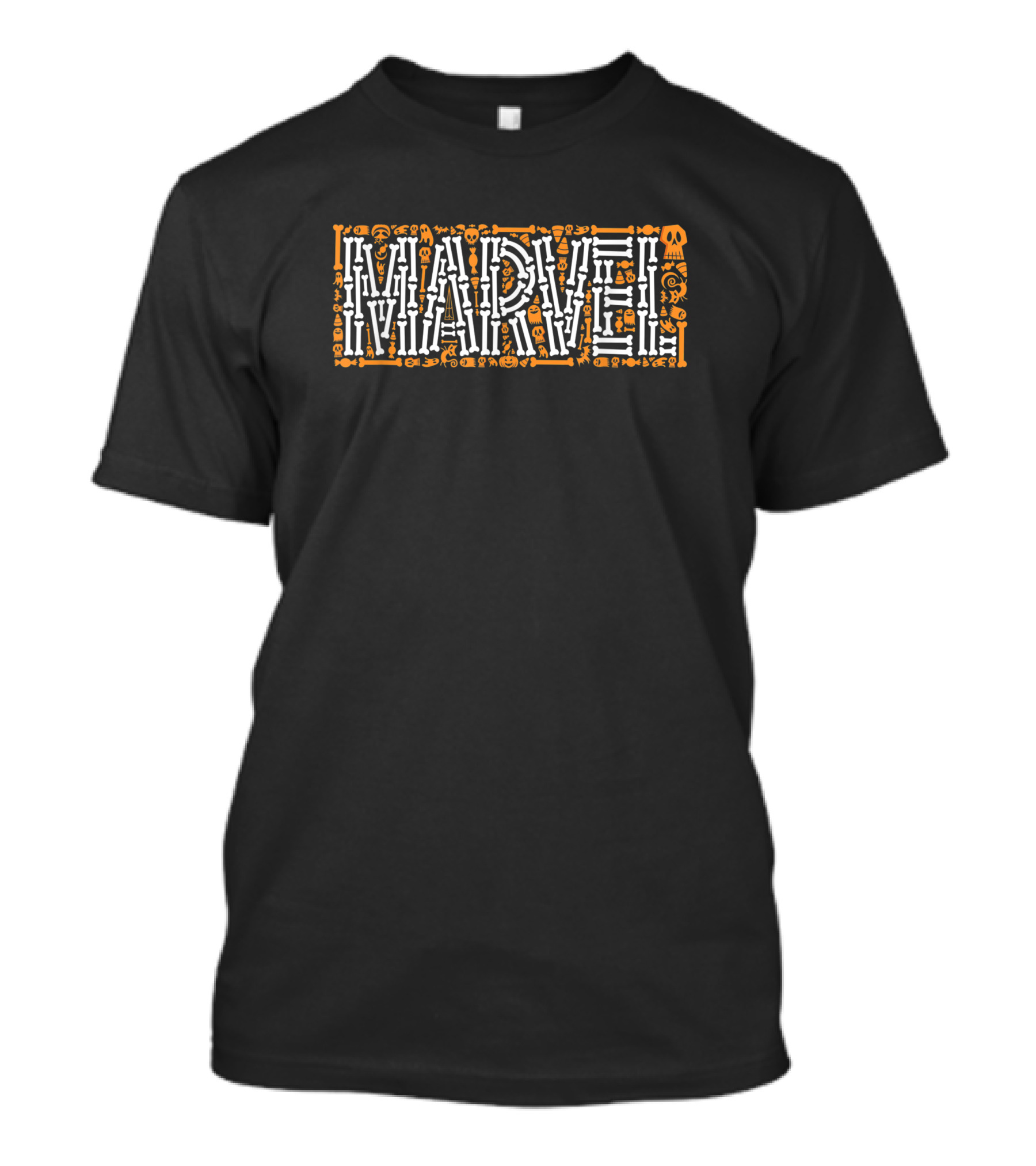 Marvel Halloween Icons Skulls Ghosts Bats Skeleton Bones T-Shirt