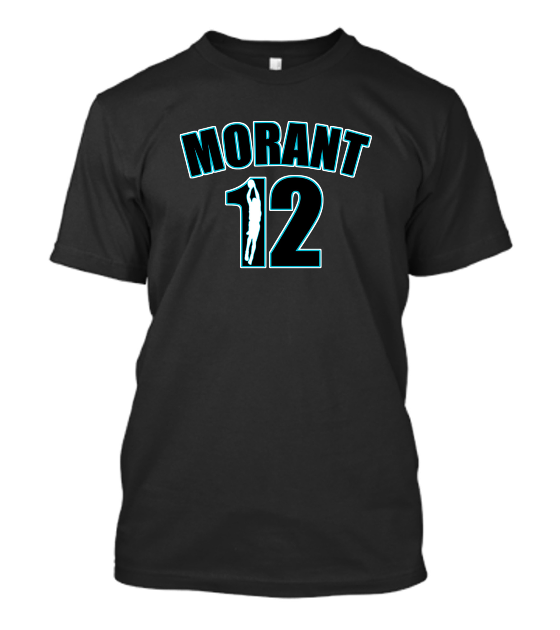 Morant 12 Silhouette Basketball Dunk T-Shirt