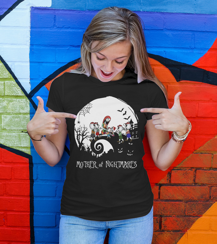 Mother Of Nightmares Halloween Scene With Five Characters T-Shirt