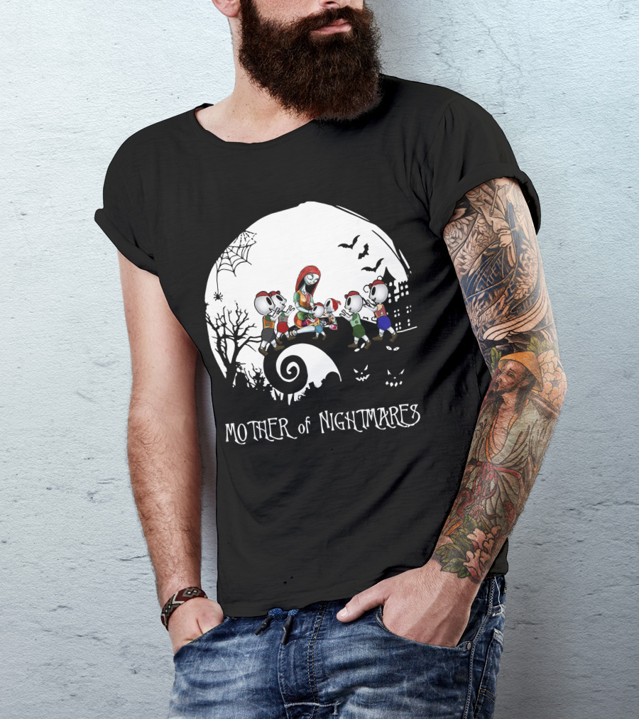 Mother Of Nightmares Halloween Scene With Five Characters T-Shirt