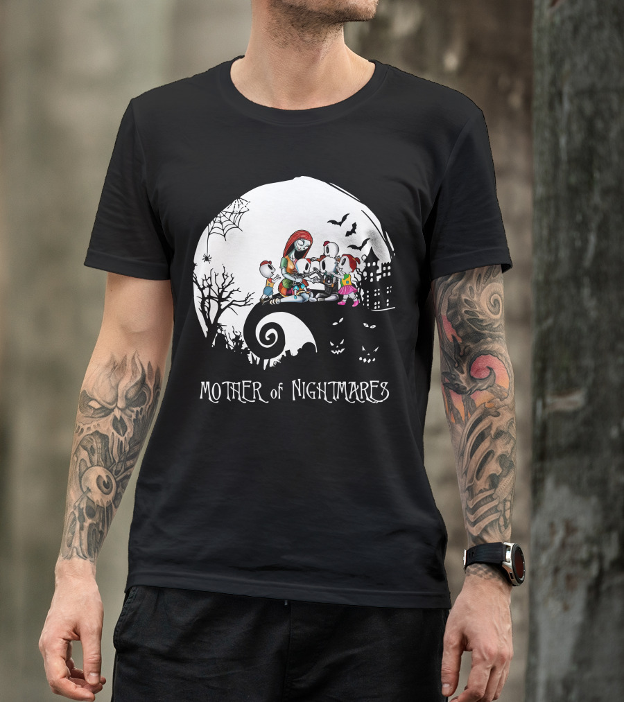 Mother Of Nightmares Halloween Family Moon Scene T-Shirt