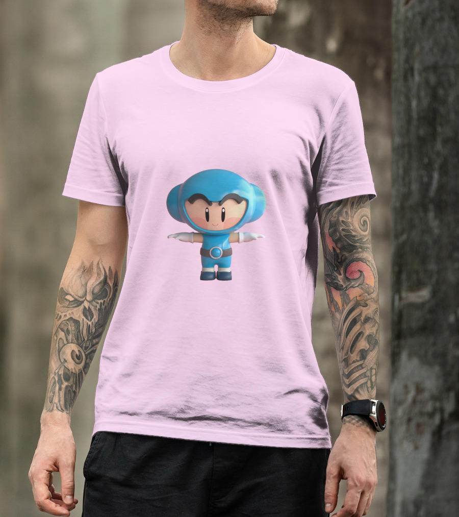 Crazy Arcade Dao Cute Character Blue T-Shirt