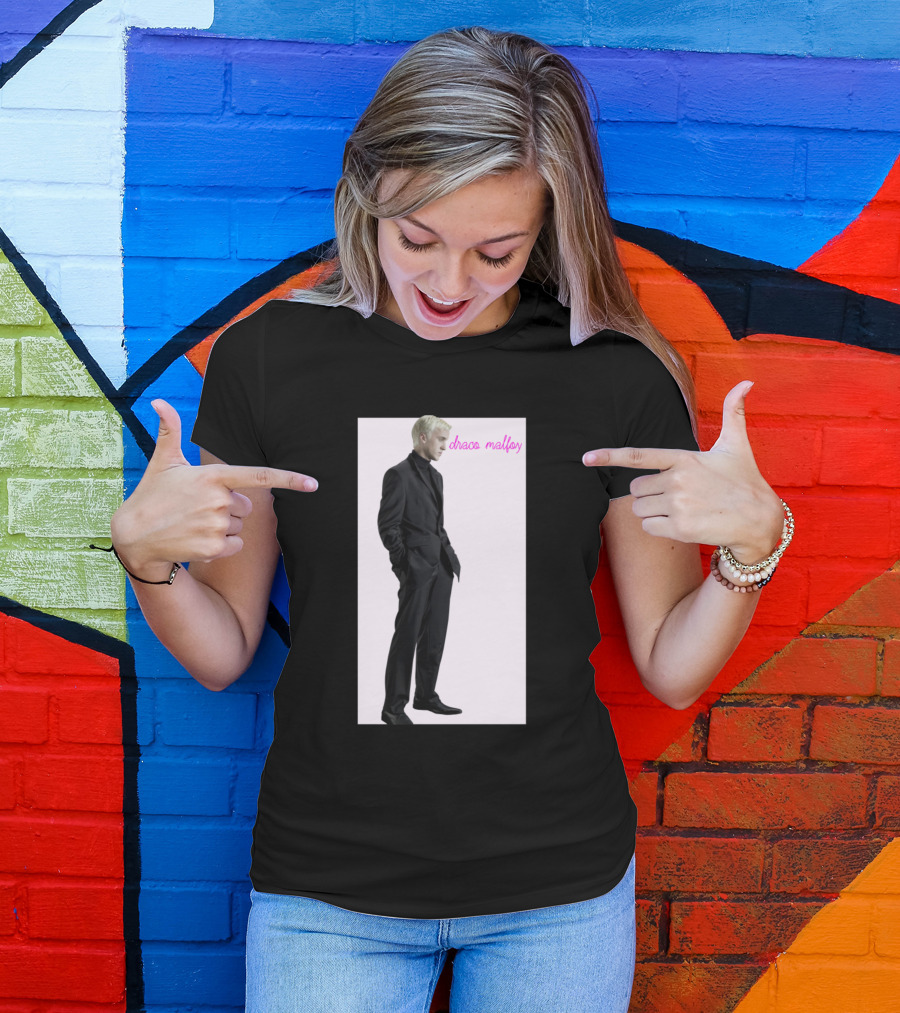 Draco Malfoy Fan Black Suit T-Shirt