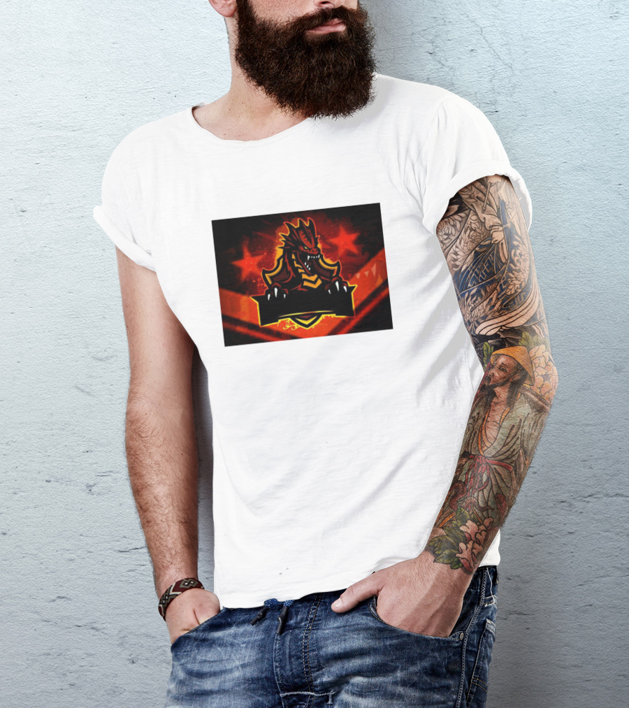 Draco6kin1 Fiery Dragon Emblem T-Shirt