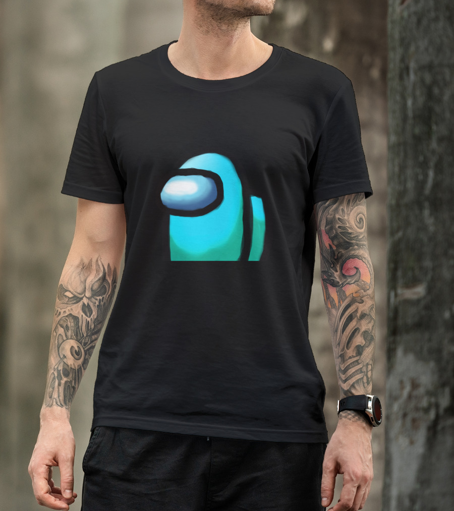 Among Us Crewmate Cyan Character T-Shirt