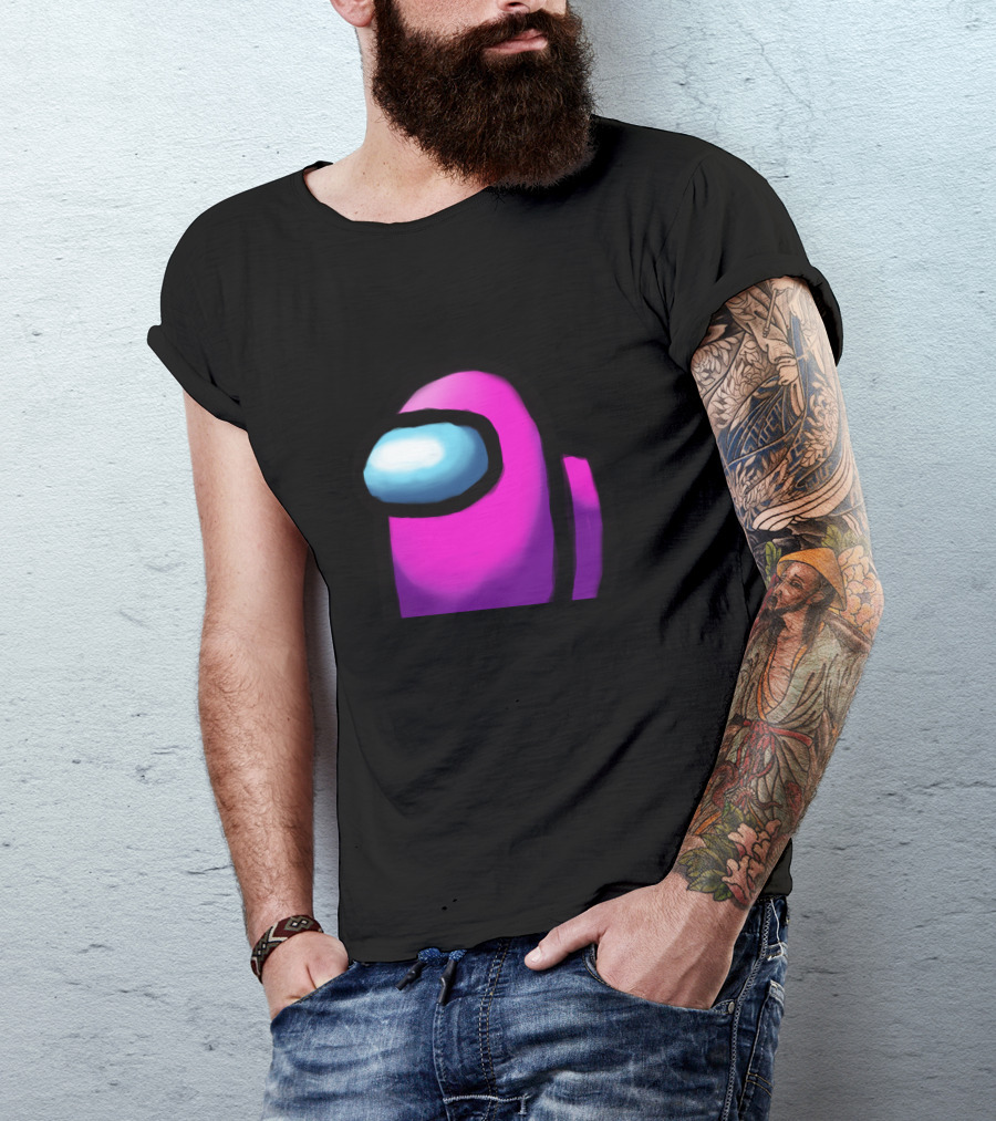 Among Us Pink Crewmate Character T-Shirt