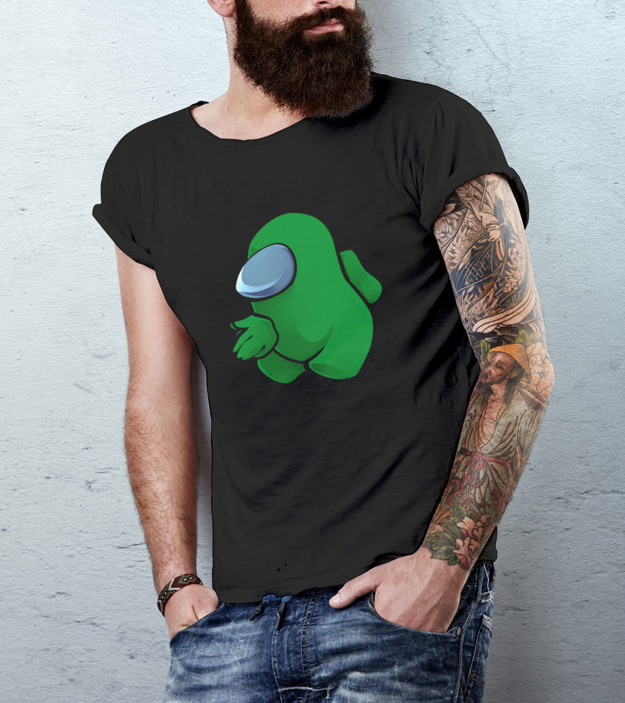 Sus Among Us Crewmate Dark Green T-Shirt