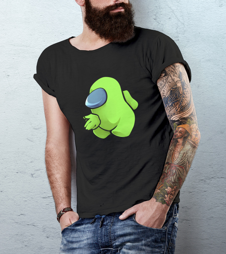 Sus Light Green Crewmate Character T-Shirt