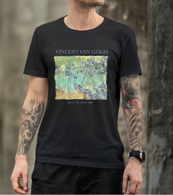 VINCENT VAN GOGH IRIS OIL ON CANVAS 1888 T-Shirt