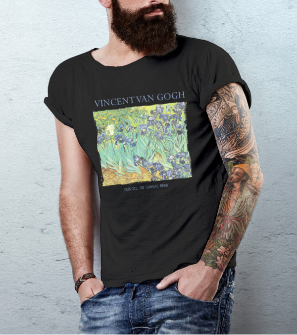 VINCENT VAN GOGH IRIS OIL ON CANVAS 1888 T-Shirt