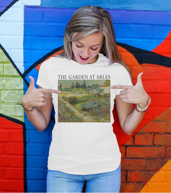 The Garden At Arles Vincent Van Gogh Vincent Signature T-Shirt