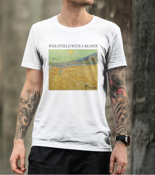 Wheatfield With A Reaper Vincent T-Shirt