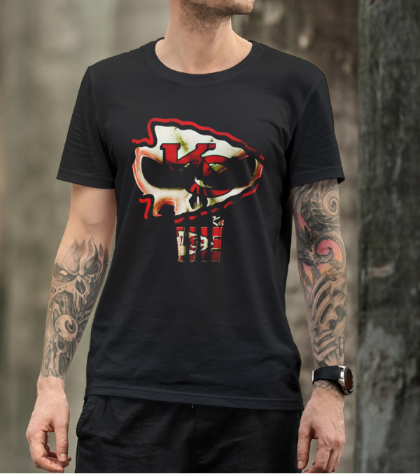Kansas City Chiefs KC Skull T-Shirt