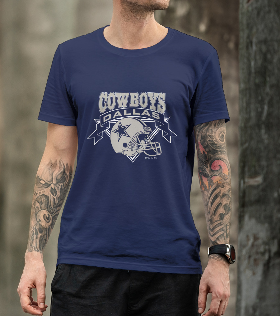 Dallas Cowboys Logo 7 Inc Helmet Star T-Shirt