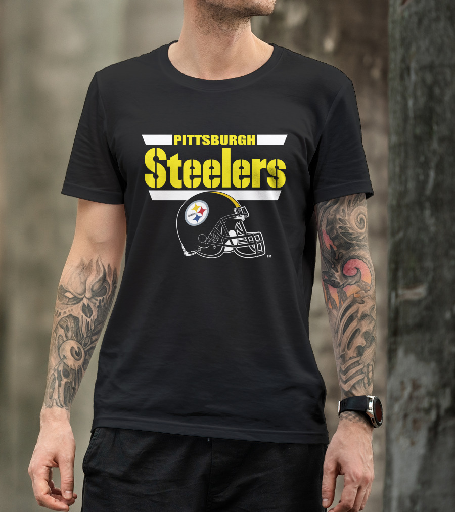 Pittsburgh Steelers Helmet Logo NFL Fan Gear T-Shirt