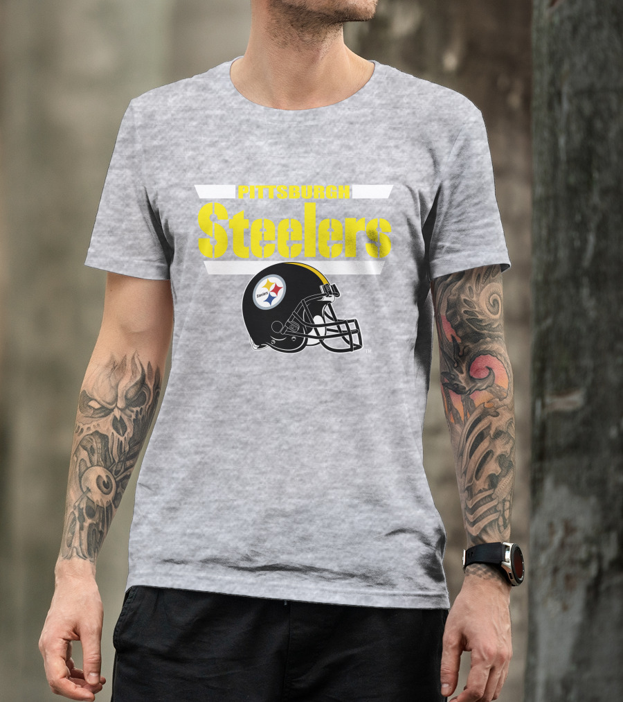 Pittsburgh Steelers Football Helmet NFL Team T-Shirt