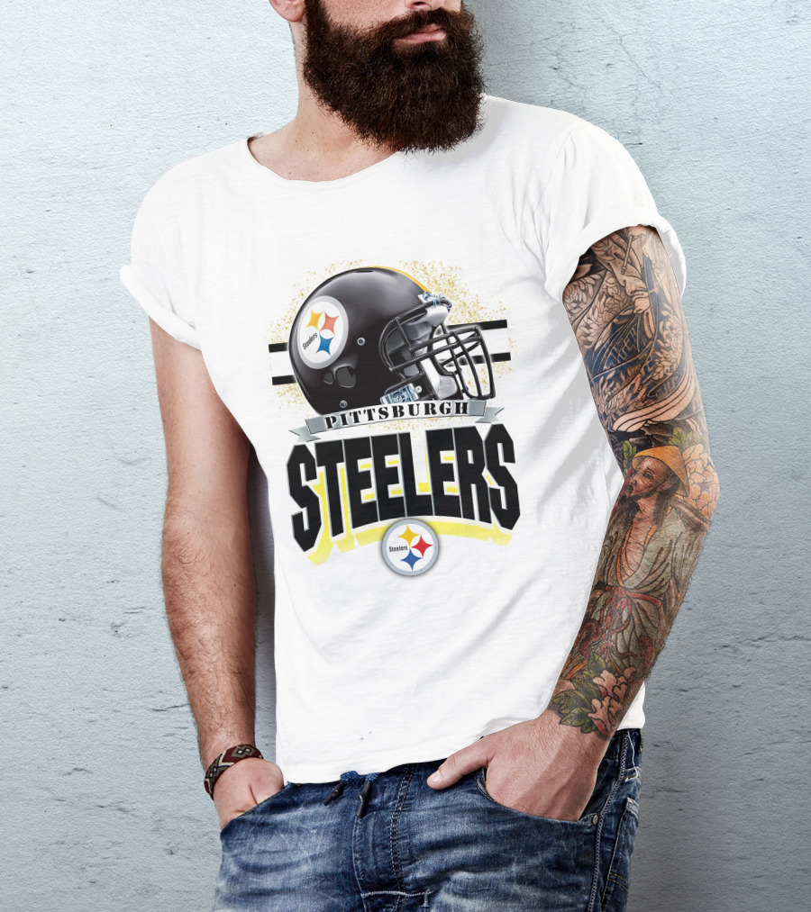 Pittsburgh Steelers Football Helmet Team T-Shirt