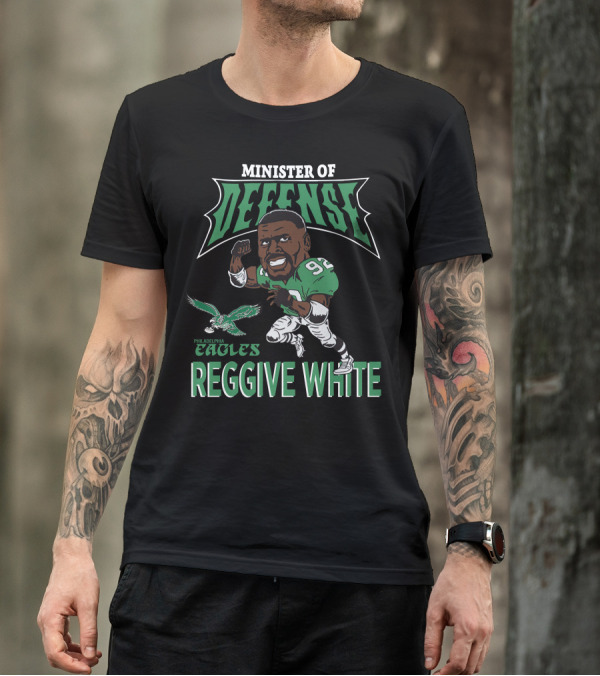 Minister Of Defense Philadelphia Eagles Reggie White T-Shirt