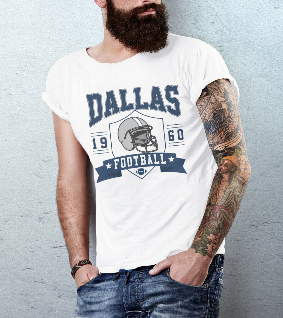 Dallas Football 1960 Helmet T-Shirt