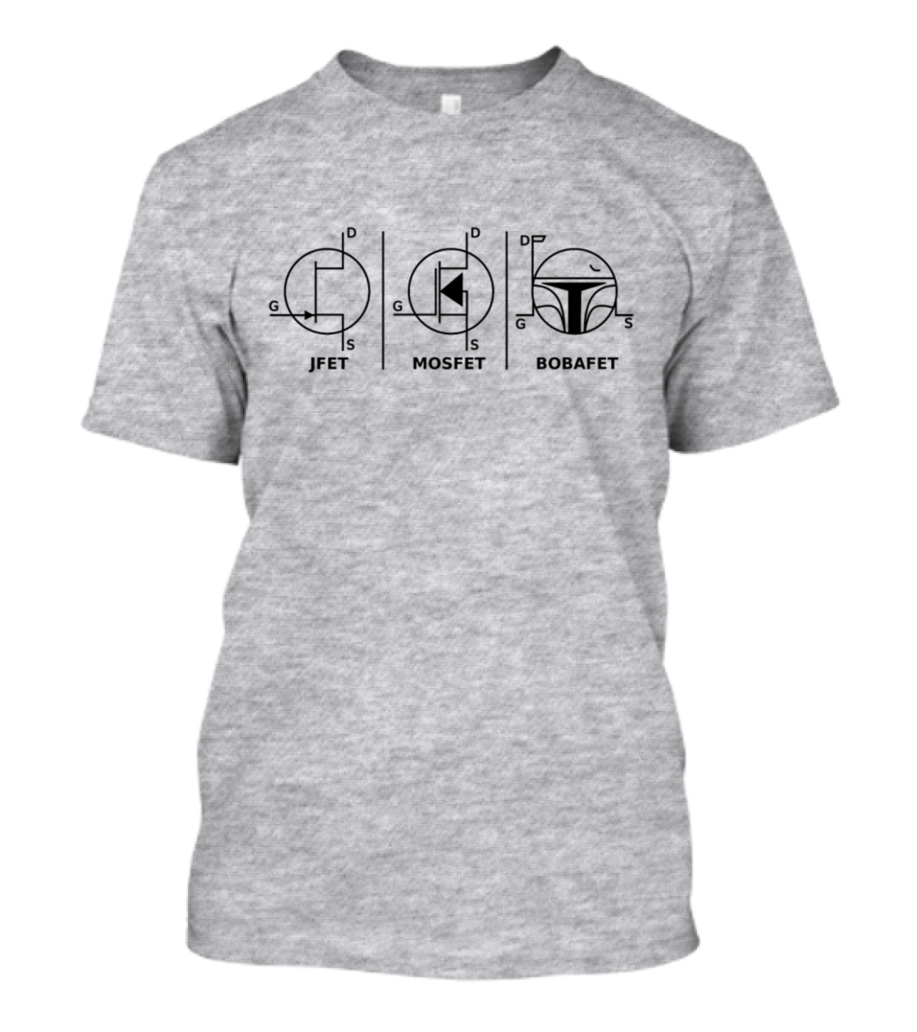 JFET MOSFET BOBAFET Circuit Symbols Humor Fandom T-Shirt