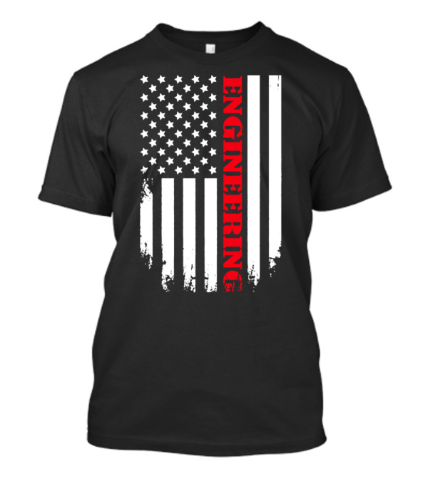 American Flag Engineering USA Patriotic Player T-Shirt