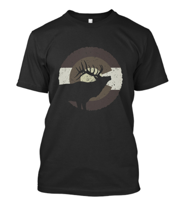 Colorado Elk Hunting CO State Flag T-Shirt