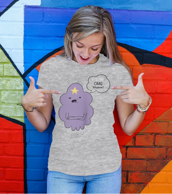 Adventure Time Lumpy Space Princess I <3 You OMG Whatever Raglan T-Shirt