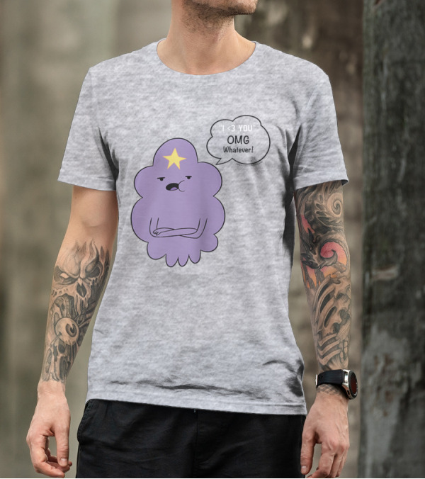 Adventure Time Lumpy Space Princess I <3 You OMG Whatever Raglan T-Shirt