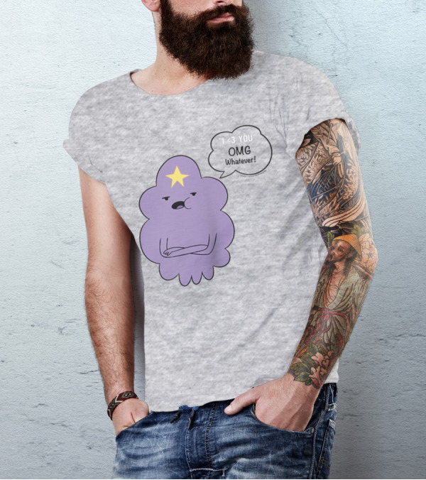 Adventure Time Lumpy Space Princess I <3 You OMG Whatever Raglan T-Shirt