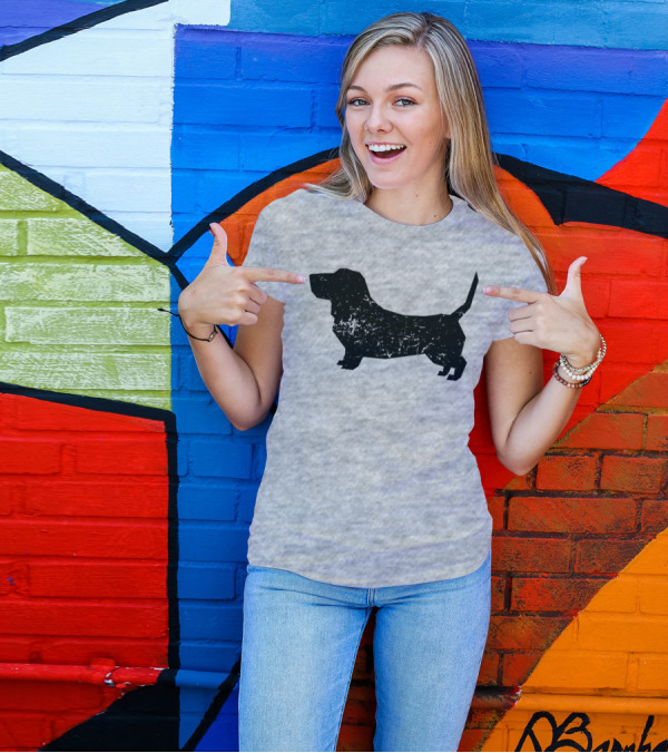 Distressed Basset Hound Dog Owner T-Shirt
