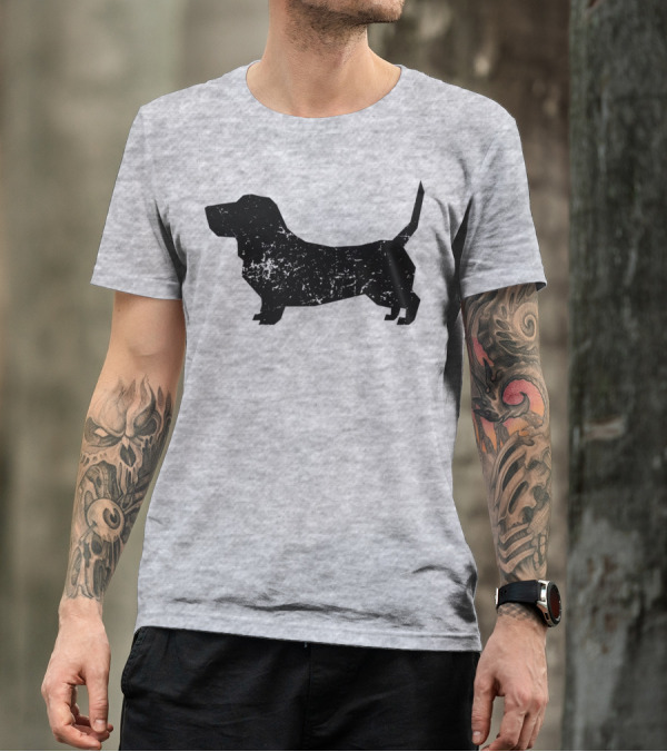 Distressed Basset Hound Dog Owner T-Shirt