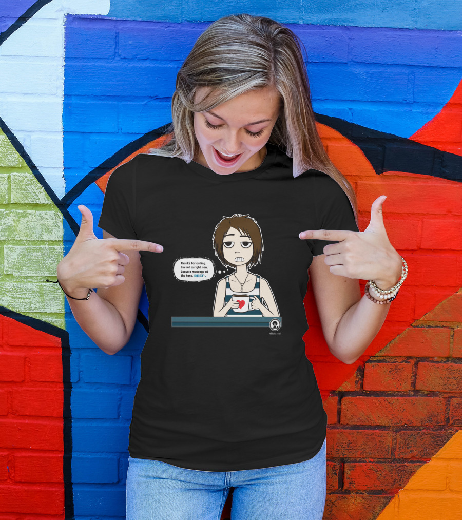 Thanks For Calling BEEP Coffee Character Alicia Sai T-Shirt