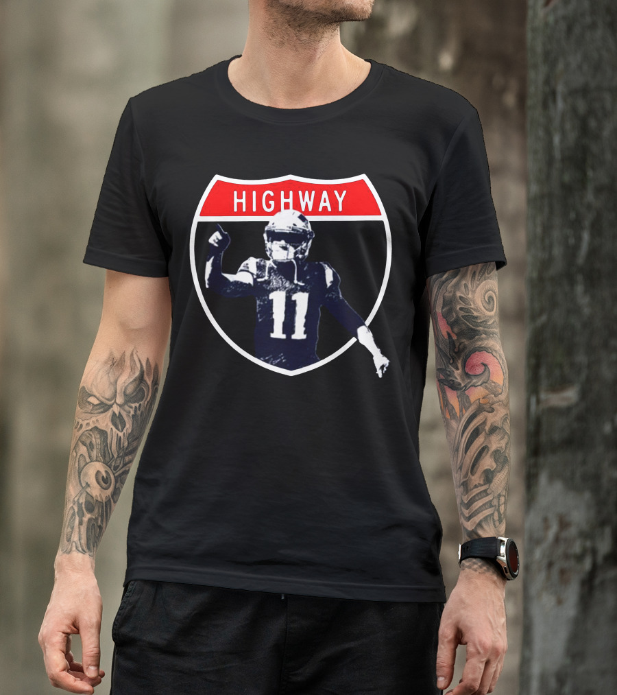 Highway Football Number 11 Shield T-Shirt