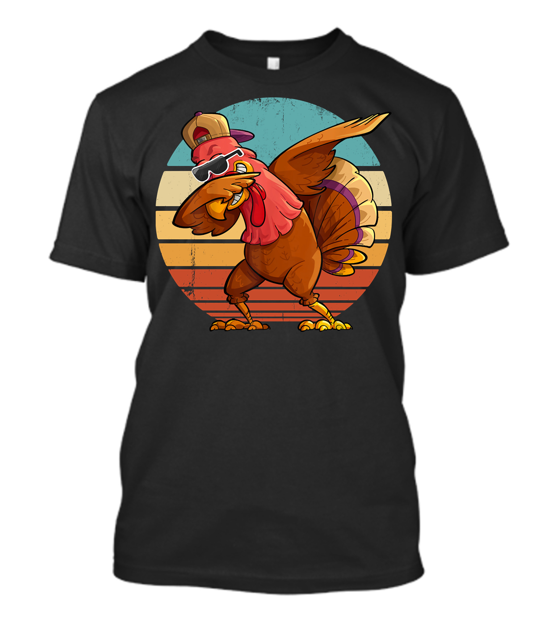 Thanksgiving Turkey Dabbing In Sunglasses And Hat T-Shirt