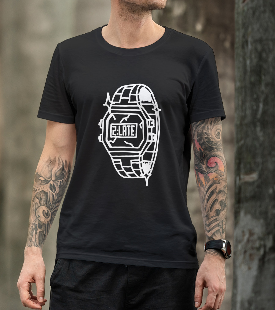 2Late Digital Watch T-Shirt