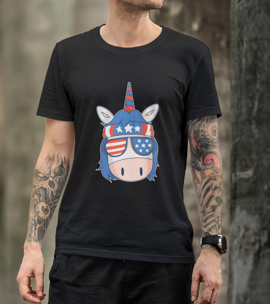 American Unicorn Stars And Stripes 1379084 T-Shirt