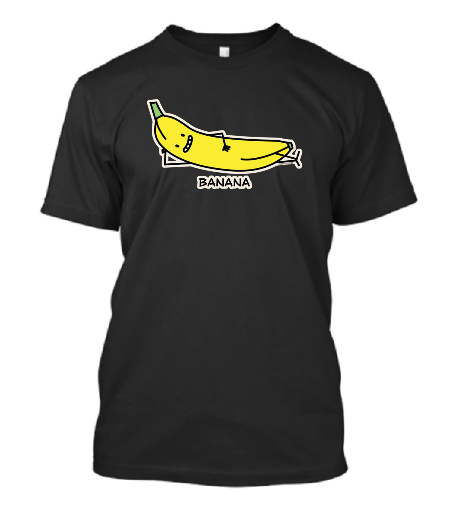 Happy Banana Relaxing Smiling Laying Down T-Shirt
