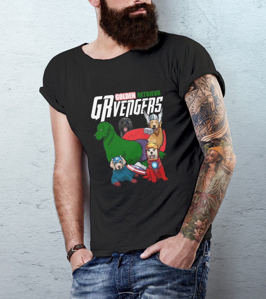 GOLDEN RETRIEVR GRVENGERS T-Shirt