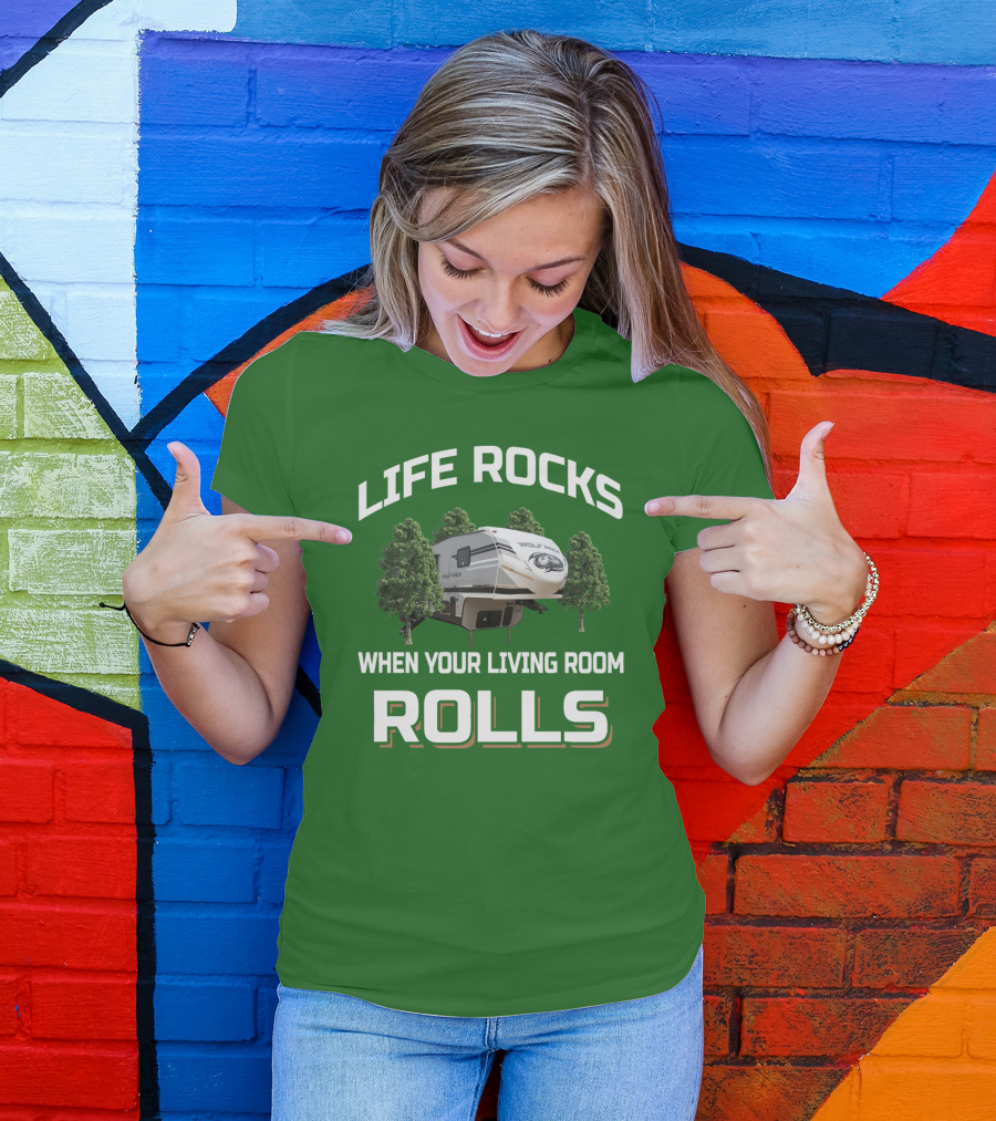 LIFE ROCKS WHEN YOUR LIVING ROOM ROLLS WOLF PACK T-Shirt